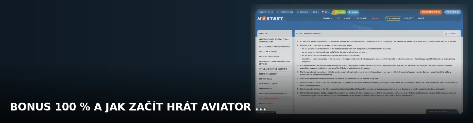 Mostbet - aviator