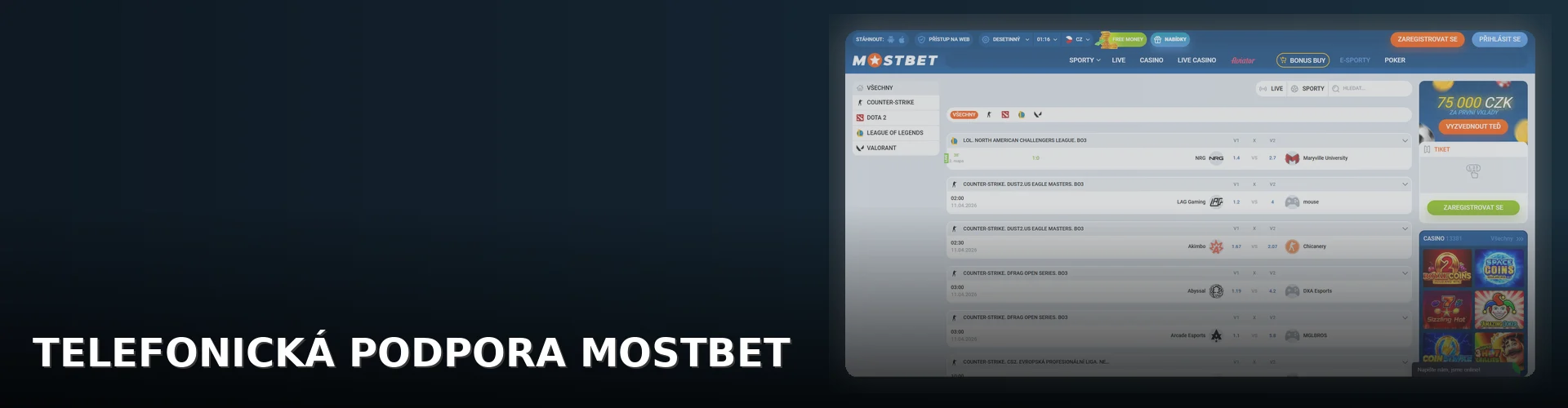 Mostbet - kontakt