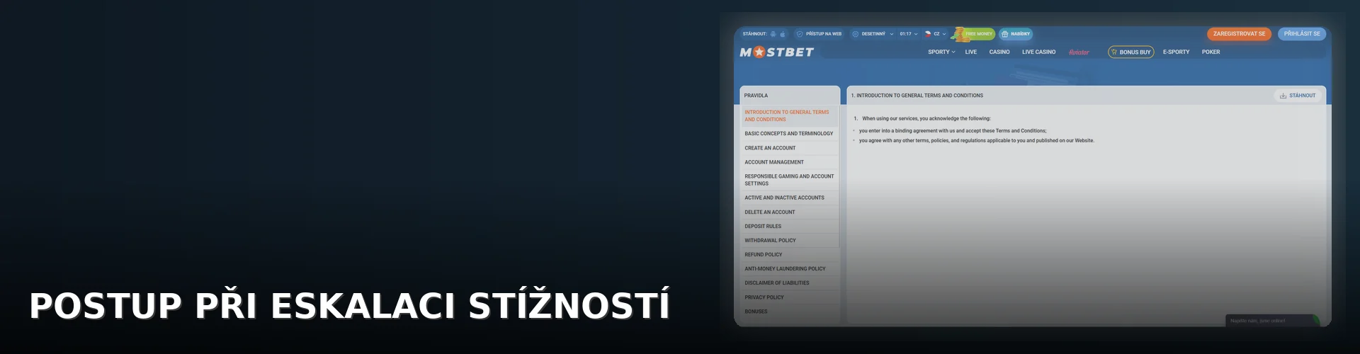 Mostbet - kontakt