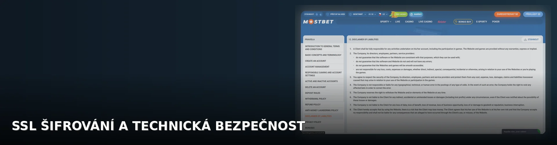 Mostbet - licence