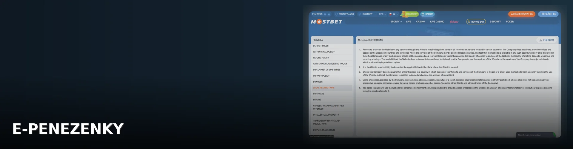 Mostbet - platebni_metody