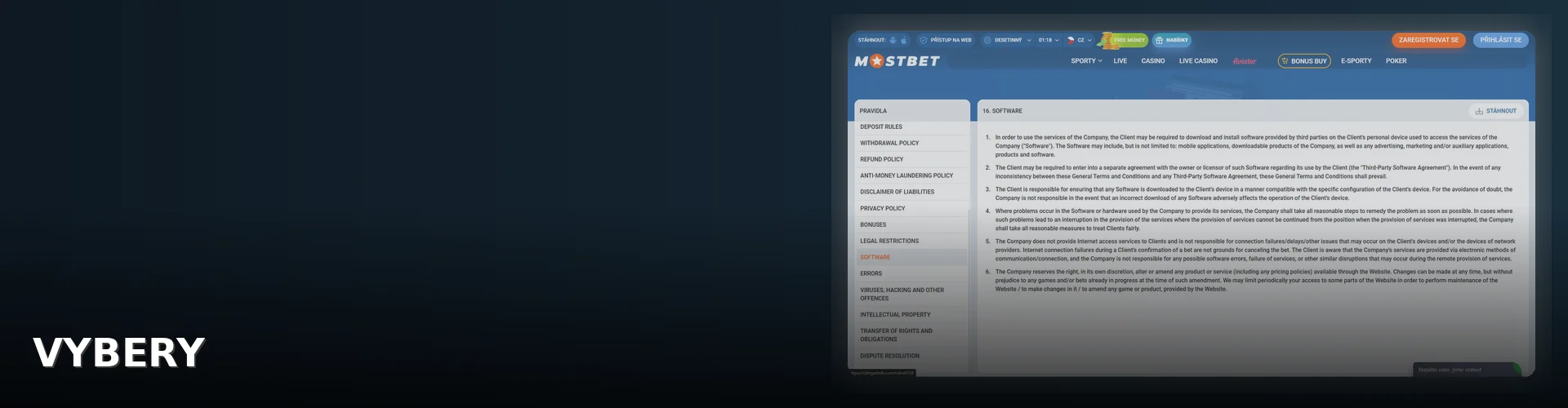 Mostbet - platebni_metody