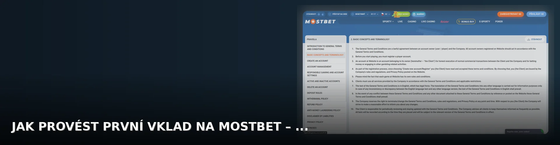 Mostbet - platebni_metody