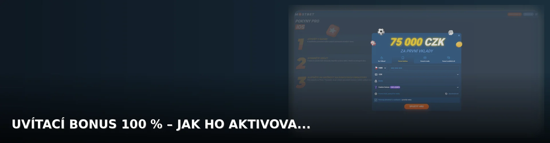 Mostbet - registrace
