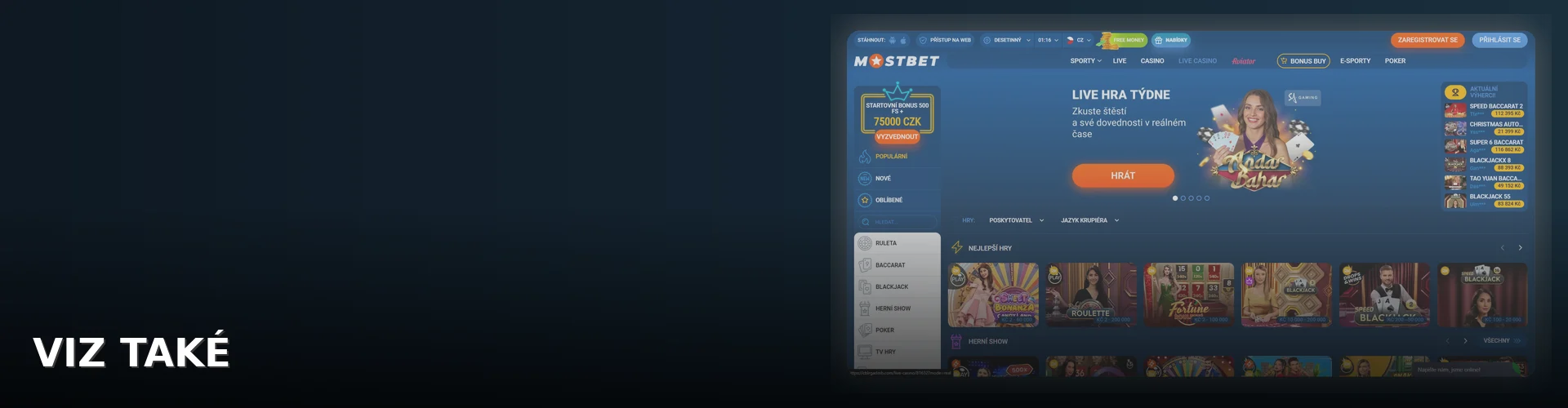 Mostbet - zive_casino